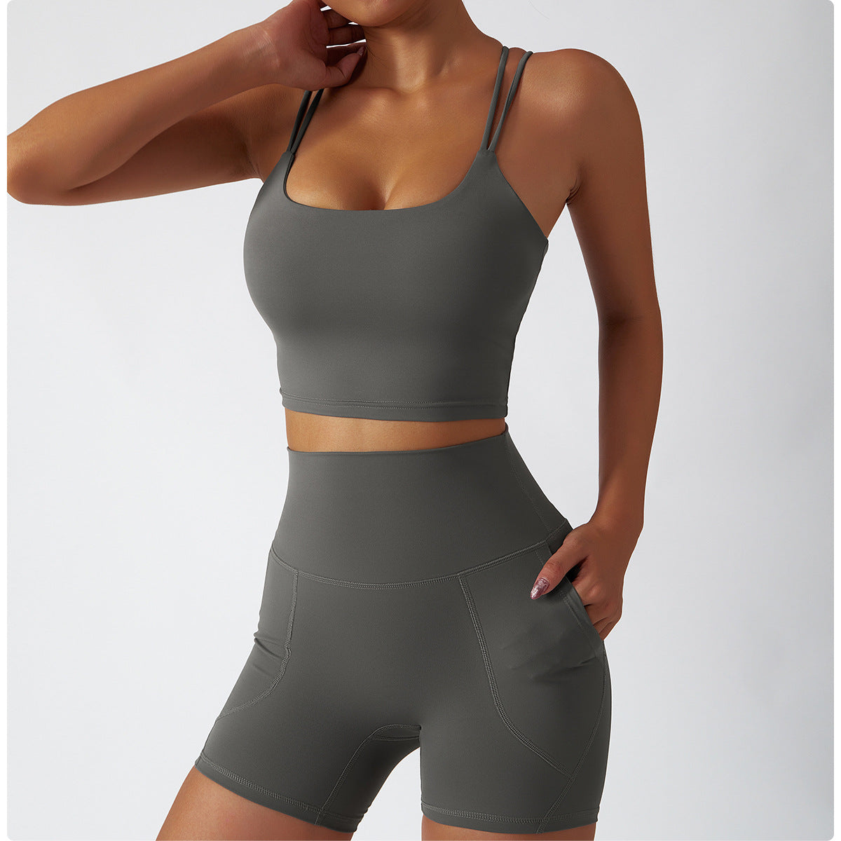 ESSENTIALS THIN STRAP TOP